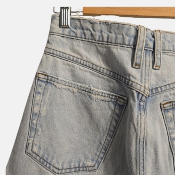 Frame High N Tight Wide Crop Jeans Sz 26 Legacy Chew Distressed Grunge 90s/Y2k - Picture 7 of 11